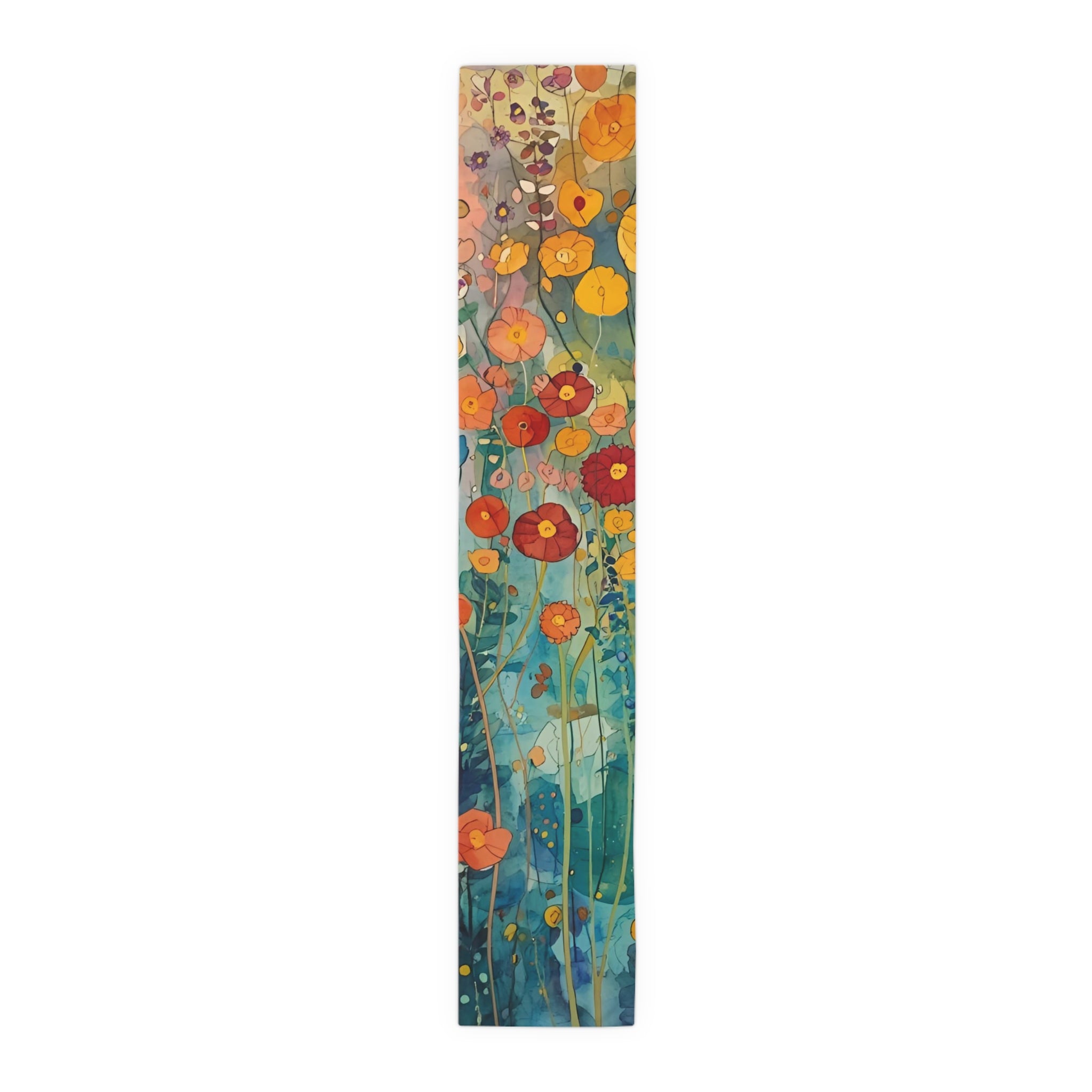 Vibrant Floral Table Runner, Vibrant Cotton & Poly Table Decor, Perfect for Home Decor, Weddings, and Gatherings - Rosetta Creative Boutique